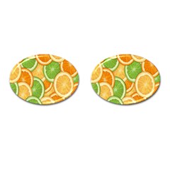 Fruits-orange Cufflinks (oval) by nateshop