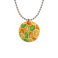 Fruits-orange 1  Button Necklace by nateshop