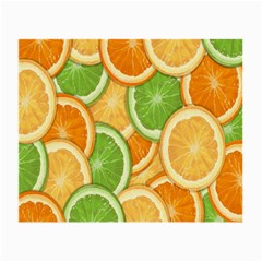 Fruits-orange Small Glasses Cloth (2 Sides) by nateshop