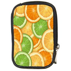 Fruits-orange Compact Camera Leather Case by nateshop