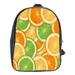 Fruits-orange School Bag (Large) Front