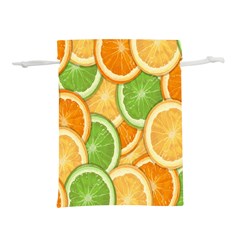 Fruits-orange Lightweight Drawstring Pouch (l) by nateshop