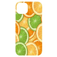 Fruits-orange Iphone 14 Plus Black Uv Print Case by nateshop