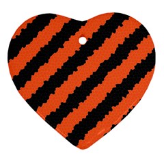 Halloween-background Heart Ornament (two Sides) by nateshop