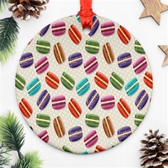 Macaron Round Ornament (two Sides)