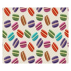 Macaron Two Sides Premium Plush Fleece Blanket (small) by nateshop