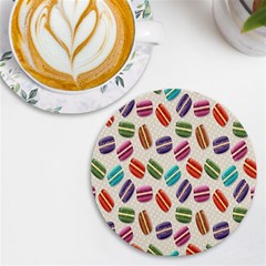 Macaron Uv Print Round Tile Coaster by nateshop