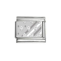 Strip-gray Italian Charm (9mm) by nateshop