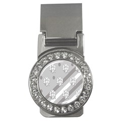 Strip-gray Money Clips (cz)  by nateshop