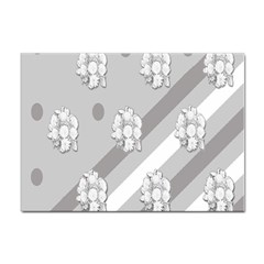 Strip-gray Sticker A4 (10 Pack) by nateshop