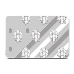 Strip-gray Small Doormat by nateshop