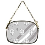 Strip-gray Chain Purse (One Side) Front