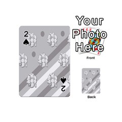 Strip-gray Playing Cards 54 Designs (mini) by nateshop