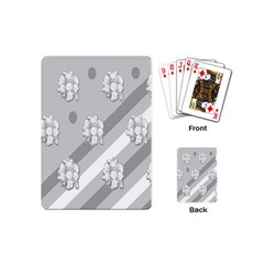 Strip-gray Playing Cards Single Design (mini)