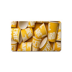 Yellow-cups Magnet (name Card) by nateshop