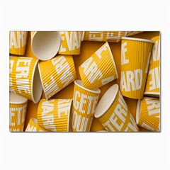 Yellow-cups Postcard 4 x 6  (pkg Of 10) by nateshop