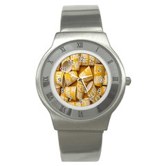 Yellow-cups Stainless Steel Watch