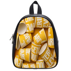 Yellow-cups School Bag (small) by nateshop