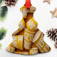 Yellow-cups Ornament (christmas Tree)  by nateshop