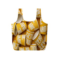 Yellow-cups Full Print Recycle Bag (s) by nateshop