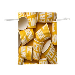 Yellow-cups Lightweight Drawstring Pouch (m) by nateshop