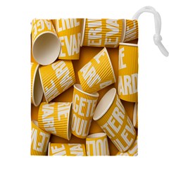 Yellow-cups Drawstring Pouch (4xl) by nateshop