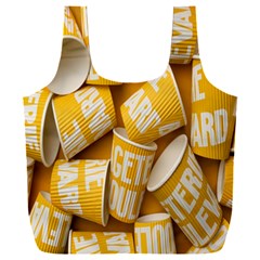 Yellow-cups Full Print Recycle Bag (xxxl) by nateshop