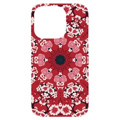 Traditional Cherry Blossom  Iphone 14 Pro Black Uv Print Case