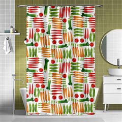 Vegetables Shower Curtain 48  X 72  (small)  by SychEva