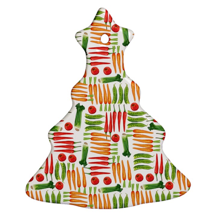 Vegetables Christmas Tree Ornament (Two Sides)