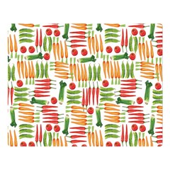 Vegetables Two Sides Premium Plush Fleece Blanket (large) by SychEva