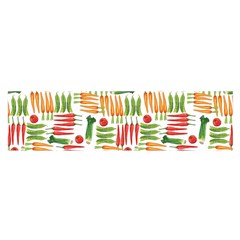 Vegetables Oblong Satin Scarf (16  X 60 ) by SychEva