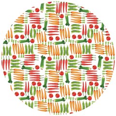 Vegetables Wooden Puzzle Round by SychEva