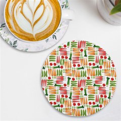 Vegetables Uv Print Round Tile Coaster by SychEva