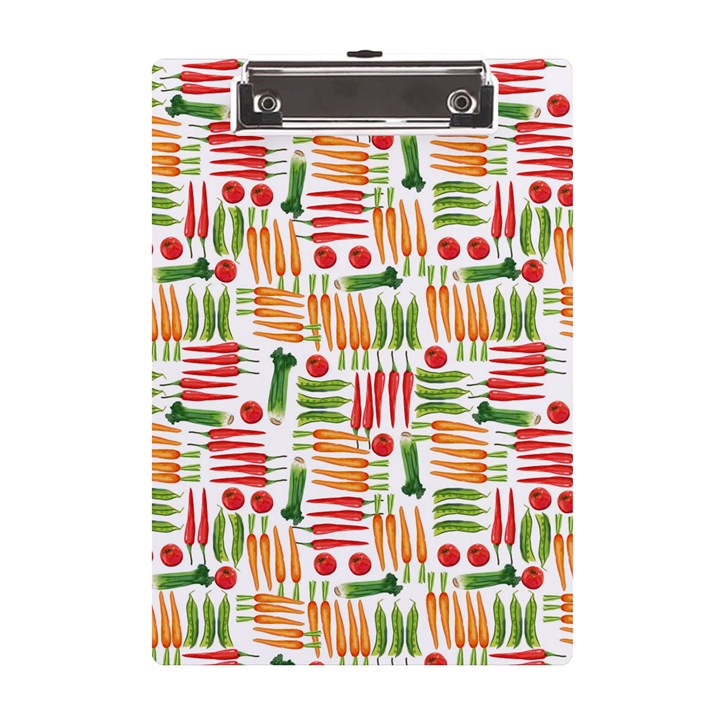 Vegetables A5 Acrylic Clipboard