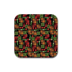 Vegetable Rubber Square Coaster (4 Pack) by SychEva