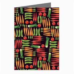 Vegetable Greeting Cards (pkg Of 8) by SychEva