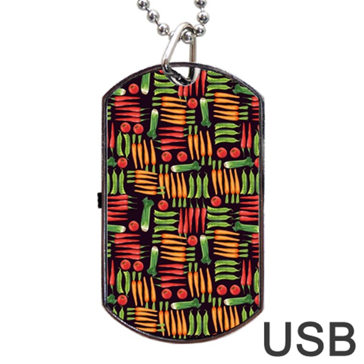 Vegetable Dog Tag USB Flash (Two Sides)