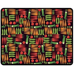 Vegetable Two Sides Fleece Blanket (medium) by SychEva