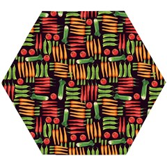 Vegetable Wooden Puzzle Hexagon by SychEva