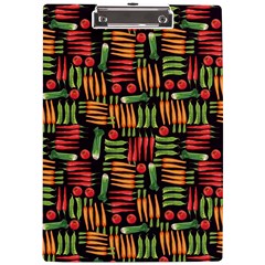 Vegetable A4 Acrylic Clipboard by SychEva