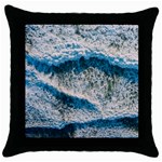 Waves Wave Nature Beach Throw Pillow Case (Black) Front