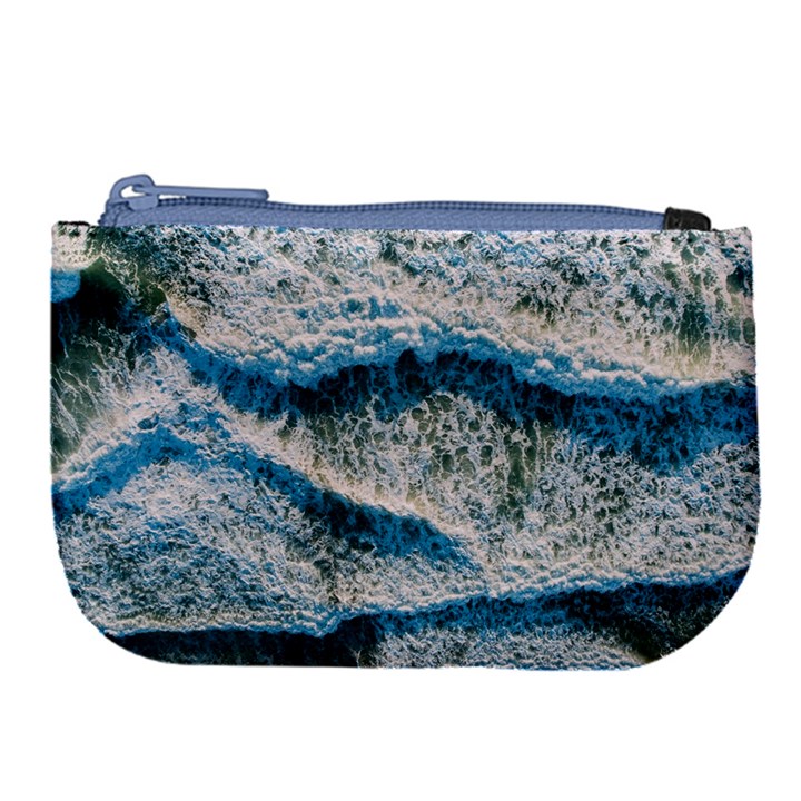 Waves Wave Nature Beach Large Coin Purse