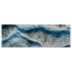 Waves Wave Nature Beach Banner And Sign 12  X 4  by Salman4z