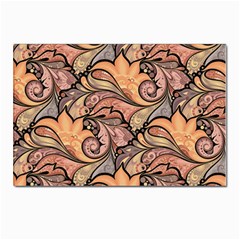 Colorful Background Artwork Pattern Floral Patterns Retro Paisley Postcard 4 x 6  (pkg Of 10) by Salman4z