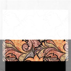 Colorful Background Artwork Pattern Floral Patterns Retro Paisley Rectangular Jigsaw Puzzl by Salman4z