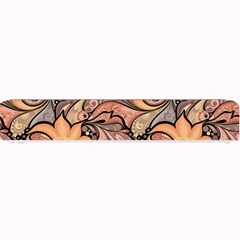 Colorful Background Artwork Pattern Floral Patterns Retro Paisley Small Bar Mat by Salman4z