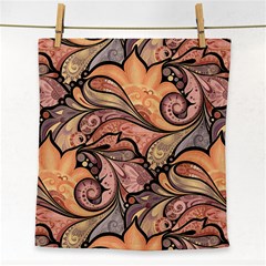 Colorful Background Artwork Pattern Floral Patterns Retro Paisley Face Towel by Salman4z