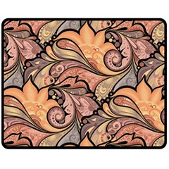 Colorful Background Artwork Pattern Floral Patterns Retro Paisley Fleece Blanket (medium) by Salman4z