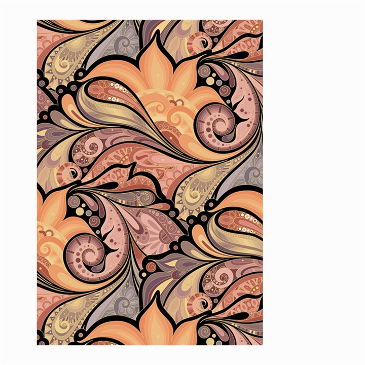 Colorful Background Artwork Pattern Floral Patterns Retro Paisley Small Garden Flag (Two Sides)